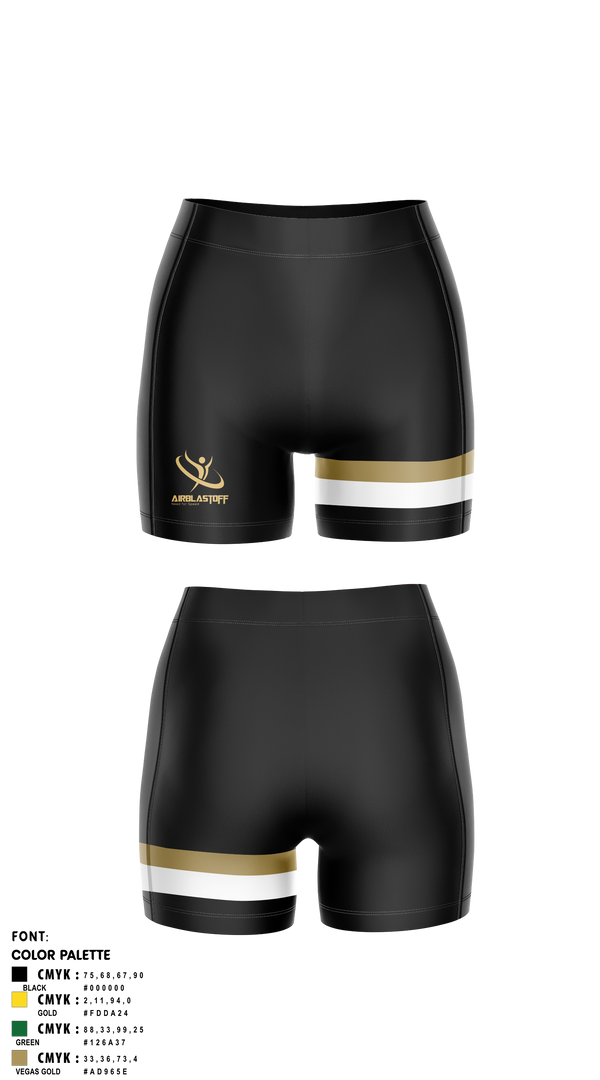 Womens Compression Shorts, Airblastoff Lions, Track & Field, Teamtime, Team time, sublimation, custom sports apparel, team uniforms, spirit wear, spiritwear, sports uniforms, custom shirts, team store, custom team store, fundraiser sports, apparel fundraiser