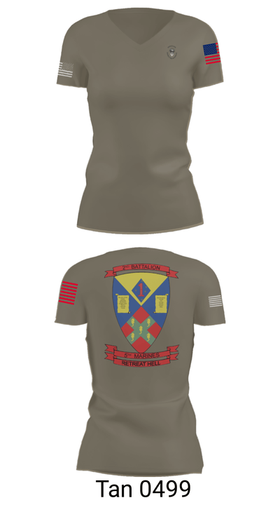 2nd battalion , 5th marines 24744641 Women's Short Sleeve V-neck Shirt - 49