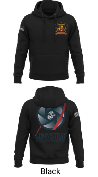Hoodie, 12th MLR COMMSTRAT, Marines, Teamtime, Team time, sublimation, custom sports apparel, team uniforms, spirit wear, spiritwear, sports uniforms, custom shirts, team store, custom team store, fundraiser sports, apparel fundraiser