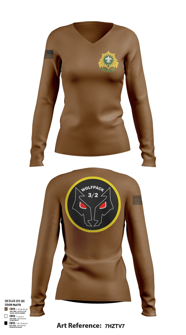 Womens Long Sleeve Vneck Shirt, Fury TRP 3/2CR, Army, Teamtime, Team time, sublimation, custom sports apparel, team uniforms, spirit wear, spiritwear, sports uniforms, custom shirts, team store, custom team store, fundraiser sports, apparel fundraiser