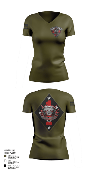 Womens Short Sleeve Vneck Shirt, 3rd AABN MTU, Marines, Teamtime, Team time, sublimation, custom sports apparel, team uniforms, spirit wear, spiritwear, sports uniforms, custom shirts, team store, custom team store, fundraiser sports, apparel fundraiser