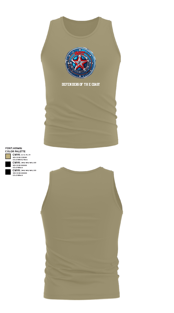 Tank Top, Defenders of the Coast, Army, Teamtime, Team time, sublimation, custom sports apparel, team uniforms, spirit wear, spiritwear, sports uniforms, custom shirts, team store, custom team store, fundraiser sports, apparel fundraiser