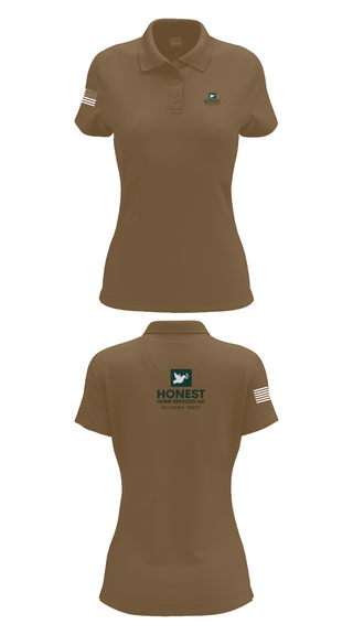Womens Short Sleeve Performance Polo, Honest Home Services LLC, , Teamtime, Team time, sublimation, custom sports apparel, team uniforms, spirit wear, spiritwear, sports uniforms, custom shirts, team store, custom team store, fundraiser sports, apparel fundraiser