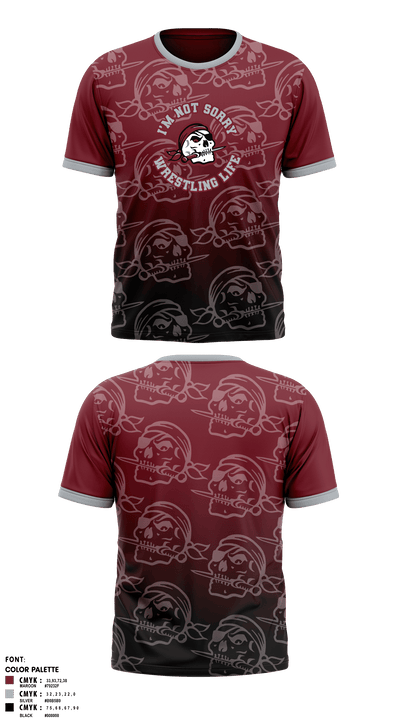 Braden River High School Wrestling 19591085 Short Sleeve Rash Guard Shirt - 3