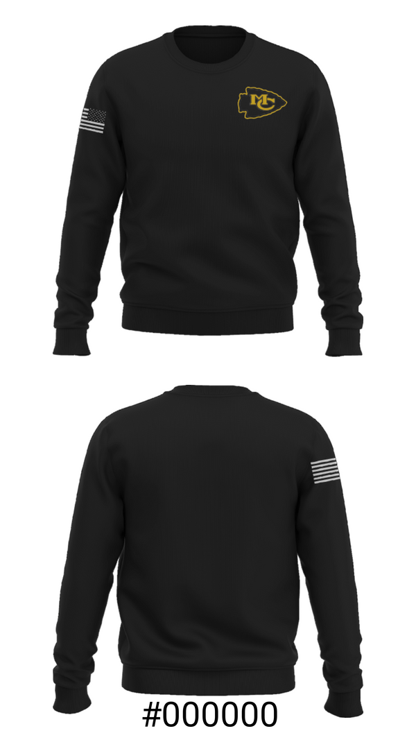 Crew Neck Sweatshirt, McMinn County High School Track, Track & Field, Teamtime, Team time, sublimation, custom sports apparel, team uniforms, spirit wear, spiritwear, sports uniforms, custom shirts, team store, custom team store, fundraiser sports, apparel fundraiser