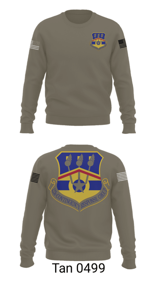 Crew Neck Sweatshirt, 123d Contingency Response Group, Air Force, Teamtime, Team time, sublimation, custom sports apparel, team uniforms, spirit wear, spiritwear, sports uniforms, custom shirts, team store, custom team store, fundraiser sports, apparel fundraiser