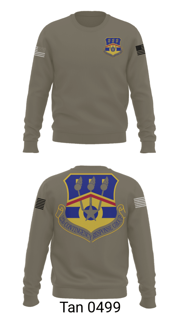 Crew Neck Sweatshirt, 123d Contingency Response Group, Air Force, Teamtime, Team time, sublimation, custom sports apparel, team uniforms, spirit wear, spiritwear, sports uniforms, custom shirts, team store, custom team store, fundraiser sports, apparel fundraiser