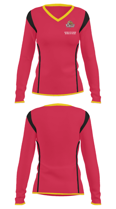 University-Purdue University Track 77238438 Women's Long Sleeve V-neck Shirt - 33
