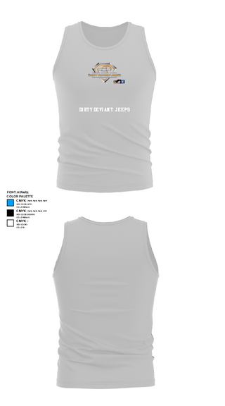 Tank Top, Dirty Deviant Jeeps, , Teamtime, Team time, sublimation, custom sports apparel, team uniforms, spirit wear, spiritwear, sports uniforms, custom shirts, team store, custom team store, fundraiser sports, apparel fundraiser
