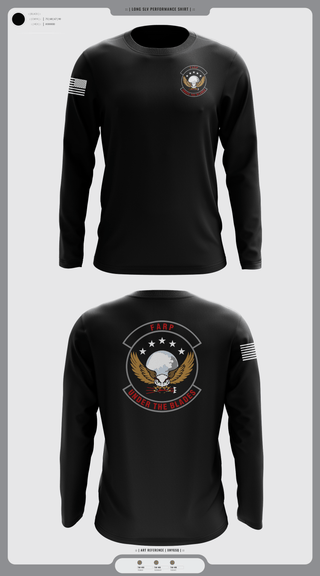 Long Sleeve Performance Shirt, FARP, Air Force, Teamtime, Team time, sublimation, custom sports apparel, team uniforms, spirit wear, spiritwear, sports uniforms, custom shirts, team store, custom team store, fundraiser sports, apparel fundraiser