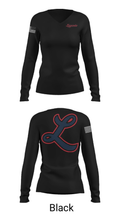 Louisville Legends Baseball 30344695 Women's Long Sleeve V-neck Shirt - 13