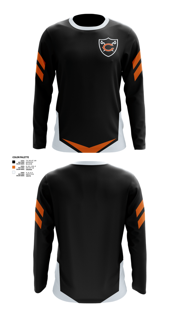 Long Sleeve Performance Shirt, Coldwater Cavaliers, Wrestling, Teamtime, Team time, sublimation, custom sports apparel, team uniforms, spirit wear, spiritwear, sports uniforms, custom shirts, team store, custom team store, fundraiser sports, apparel fundraiser