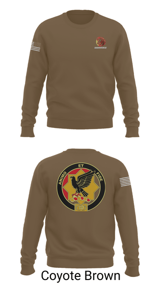 Crew Neck Sweatshirt, D FST 8-1 CAV, Army, Teamtime, Team time, sublimation, custom sports apparel, team uniforms, spirit wear, spiritwear, sports uniforms, custom shirts, team store, custom team store, fundraiser sports, apparel fundraiser