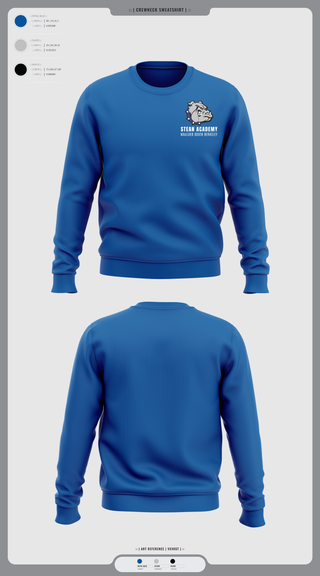 Crew Neck Sweatshirt, Steam Academy at McCluer South Berkeley, Spirit Store, Teamtime, Team time, sublimation, custom sports apparel, team uniforms, spirit wear, spiritwear, sports uniforms, custom shirts, team store, custom team store, fundraiser sports, apparel fundraiser