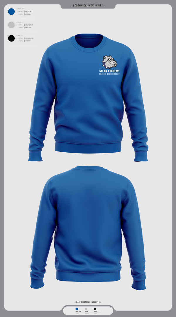 Crew Neck Sweatshirt, Steam Academy at McCluer South Berkeley, Spirit Store, Teamtime, Team time, sublimation, custom sports apparel, team uniforms, spirit wear, spiritwear, sports uniforms, custom shirts, team store, custom team store, fundraiser sports, apparel fundraiser