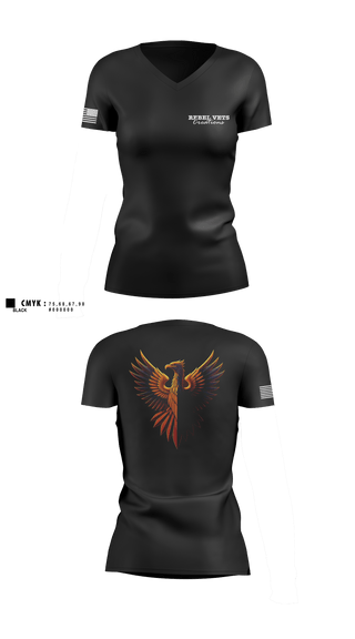 Womens Short Sleeve Vneck Shirt, RebelVetsCreations, Army, Teamtime, Team time, sublimation, custom sports apparel, team uniforms, spirit wear, spiritwear, sports uniforms, custom shirts, team store, custom team store, fundraiser sports, apparel fundraiser
