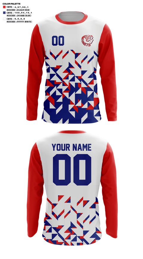 Long Sleeve Performance Shirt, Hanover-Horton High School Soccer, Women's Soccer, Teamtime, Team time, sublimation, custom sports apparel, team uniforms, spirit wear, spiritwear, sports uniforms, custom shirts, team store, custom team store, fundraiser sports, apparel fundraiser