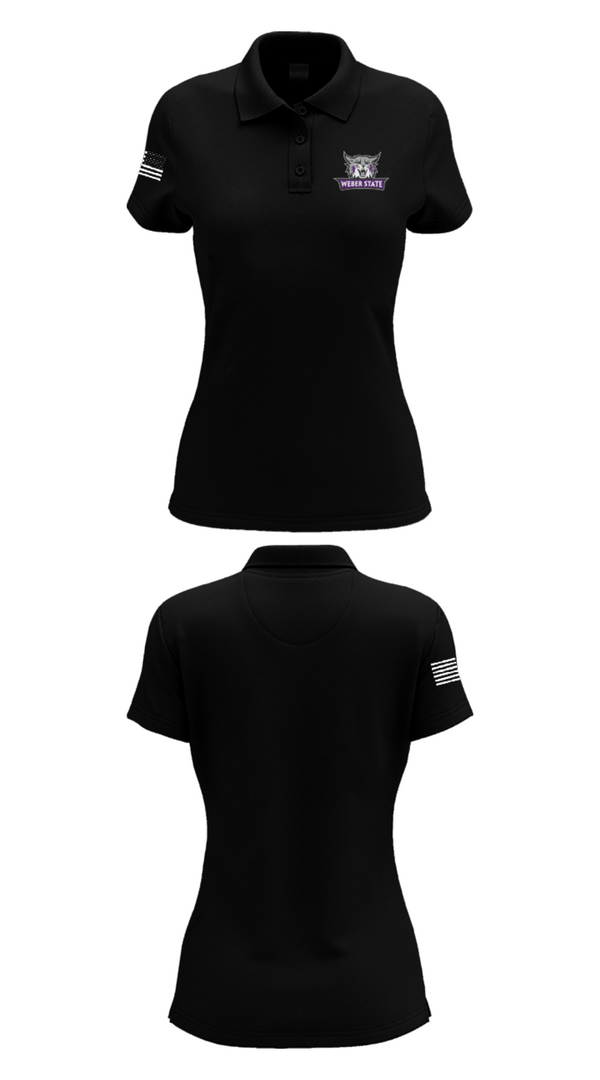Womens Short Sleeve Performance Polo, Weber State University Golf, Golf, Teamtime, Team time, sublimation, custom sports apparel, team uniforms, spirit wear, spiritwear, sports uniforms, custom shirts, team store, custom team store, fundraiser sports, apparel fundraiser