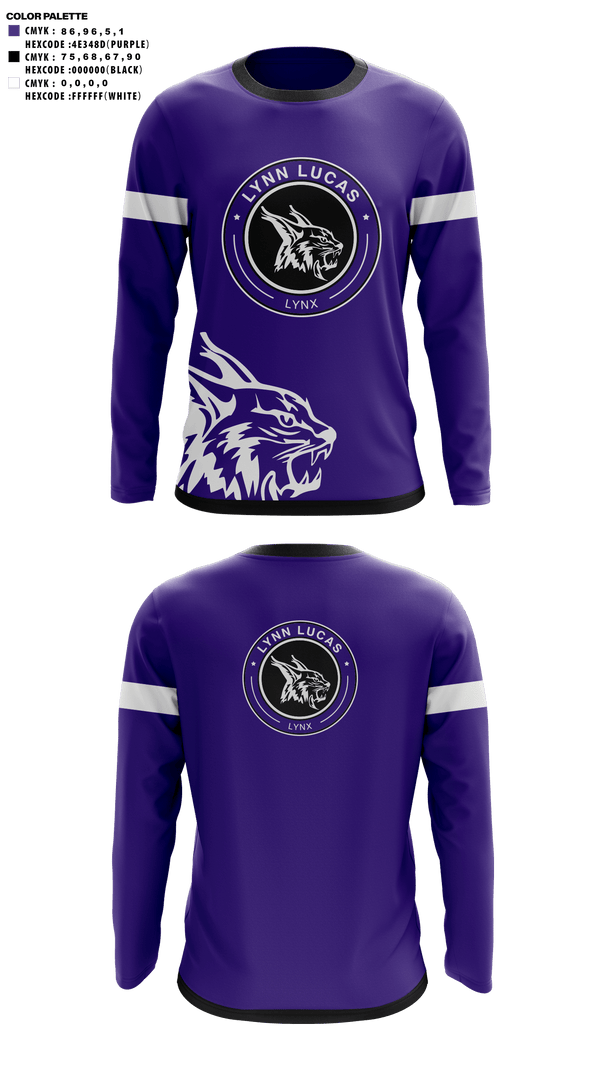 Long Sleeve Performance Shirt, Lynn Lucas Middle School Cheer, Cheer, Teamtime, Team time, sublimation, custom sports apparel, team uniforms, spirit wear, spiritwear, sports uniforms, custom shirts, team store, custom team store, fundraiser sports, apparel fundraiser