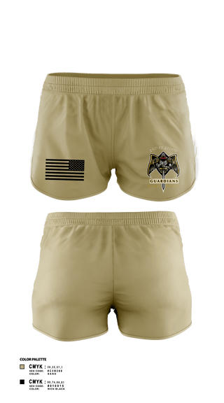 Women's Shorts, 2/108th Guardians, Army, Teamtime, Team time, sublimation, custom sports apparel, team uniforms, spirit wear, spiritwear, sports uniforms, custom shirts, team store, custom team store, fundraiser sports, apparel fundraiser