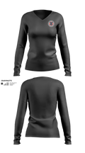 Black Boars 84058902 Women's Long Sleeve V-neck Shirt - 2