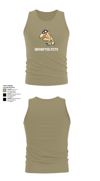 Tank Top, GrumpyOLVets, Army, Teamtime, Team time, sublimation, custom sports apparel, team uniforms, spirit wear, spiritwear, sports uniforms, custom shirts, team store, custom team store, fundraiser sports, apparel fundraiser
