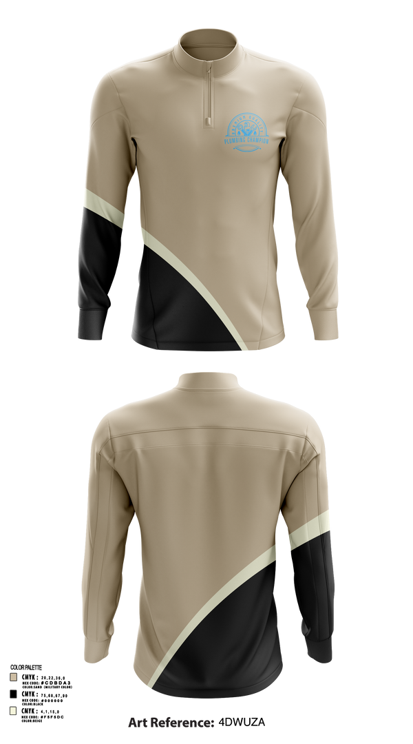 Quarter Zip Jacket, Plumbing Champion, , Teamtime, Team time, sublimation, custom sports apparel, team uniforms, spirit wear, spiritwear, sports uniforms, custom shirts, team store, custom team store, fundraiser sports, apparel fundraiser