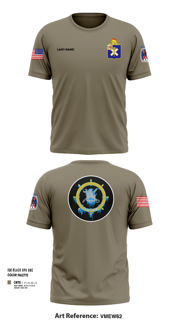 Short Sleeve Performance Shirt, Ice Company, 1-32 Infantry, Army, Teamtime, Team time, sublimation, custom sports apparel, team uniforms, spirit wear, spiritwear, sports uniforms, custom shirts, team store, custom team store, fundraiser sports, apparel fundraiser