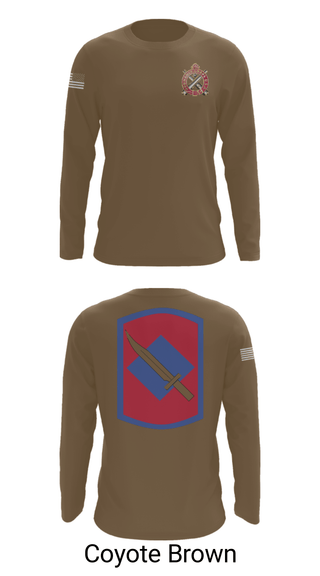 Long Sleeve Performance Shirt, Fox Company 39th BSB (FA FSC), National Guard, Teamtime, Team time, sublimation, custom sports apparel, team uniforms, spirit wear, spiritwear, sports uniforms, custom shirts, team store, custom team store, fundraiser sports, apparel fundraiser