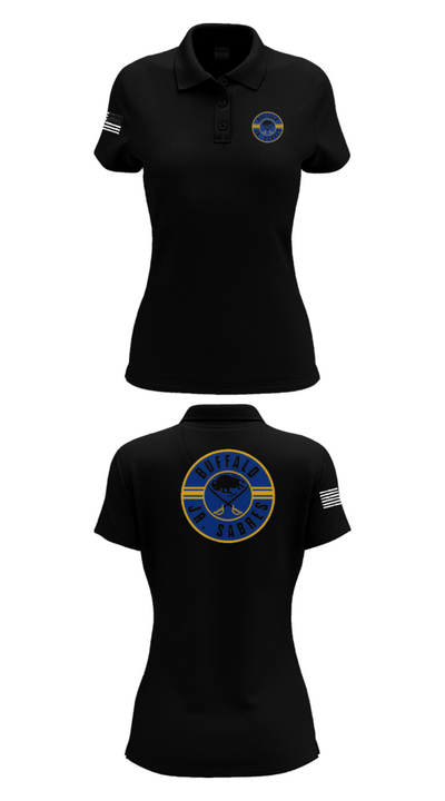 Buffalo jr sabres 58669888 Women's Short Sleeve Performance Polo  - 36