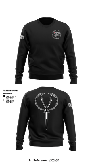 Crew Neck Sweatshirt, XI. Inspektion, Army, Teamtime, Team time, sublimation, custom sports apparel, team uniforms, spirit wear, spiritwear, sports uniforms, custom shirts, team store, custom team store, fundraiser sports, apparel fundraiser