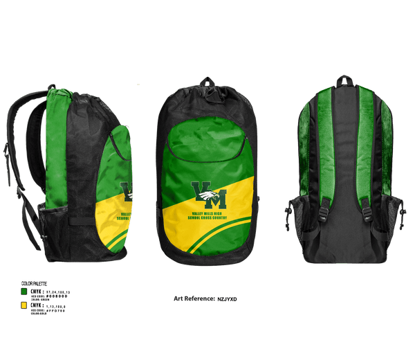 Gear Bag, Valley Mills High School Cross Country, Cross Country, Teamtime, Team time, sublimation, custom sports apparel, team uniforms, spirit wear, spiritwear, sports uniforms, custom shirts, team store, custom team store, fundraiser sports, apparel fundraiser