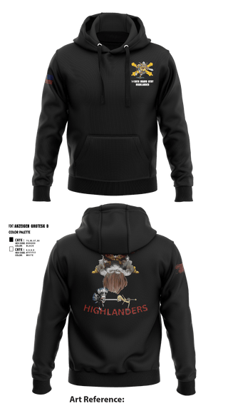 Hoodie, Bravo 1-119th FA, , Teamtime, Team time, sublimation, custom sports apparel, team uniforms, spirit wear, spiritwear, sports uniforms, custom shirts, team store, custom team store, fundraiser sports, apparel fundraiser
