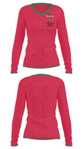 Newark High School Softball 78584076 Women's Long Sleeve V-neck Shirt - 32