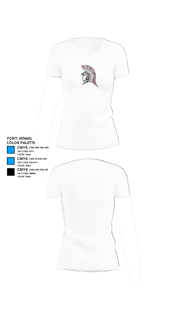 Women's Short Sleeve Vneck Shirt, Southeast of Saline Trojans, Cross Country, Teamtime, Team time, sublimation, custom sports apparel, team uniforms, spirit wear, spiritwear, sports uniforms, custom shirts, team store, custom team store, fundraiser sports, apparel fundraiser