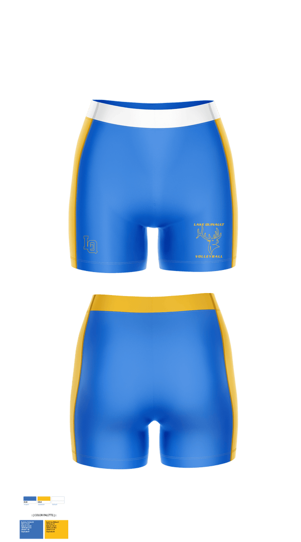 Women's Compression Shorts, Lake Quinault High School Volleyball, Women's Volleyball, Teamtime, Team time, sublimation, custom sports apparel, team uniforms, spirit wear, spiritwear, sports uniforms, custom shirts, team store, custom team store, fundraiser sports, apparel fundraiser