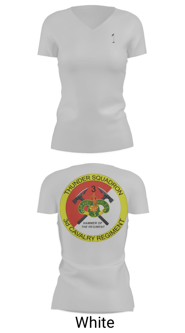 Women's Short Sleeve Vneck Shirt, 3rd Cavalry Regiment, Army, Teamtime, Team time, sublimation, custom sports apparel, team uniforms, spirit wear, spiritwear, sports uniforms, custom shirts, team store, custom team store, fundraiser sports, apparel fundraiser