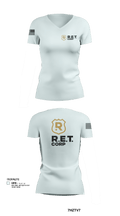 RET CORP 33326250 Women's Short Sleeve V-neck Shirt - 121