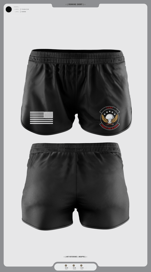 Womens Shorts, FARP, Air Force, Teamtime, Team time, sublimation, custom sports apparel, team uniforms, spirit wear, spiritwear, sports uniforms, custom shirts, team store, custom team store, fundraiser sports, apparel fundraiser
