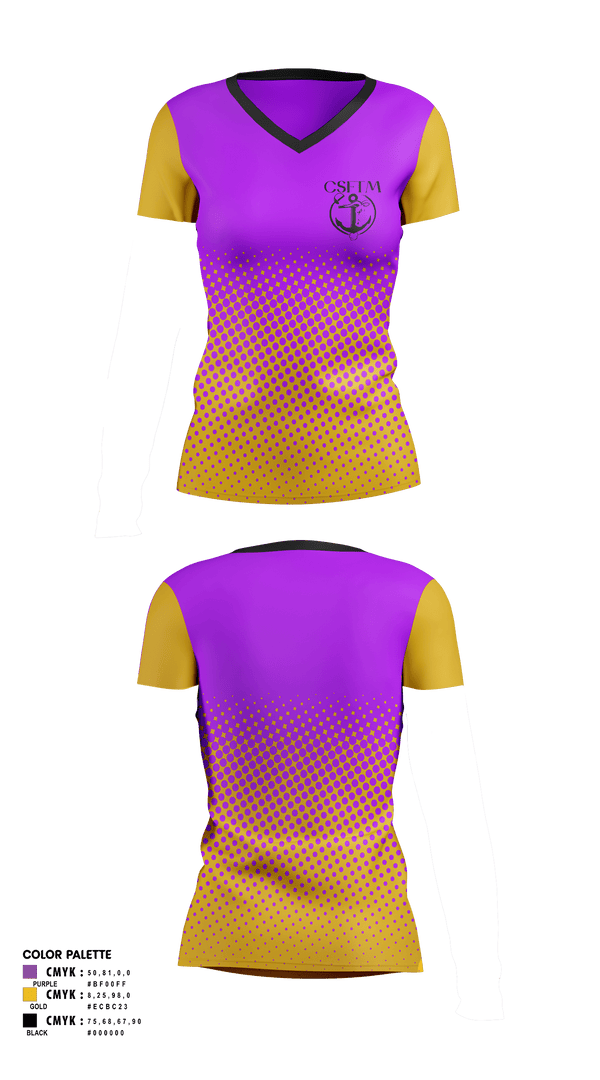 Womens Short Sleeve Vneck Shirt, Cudahy High School Swimming, Swimming, Teamtime, Team time, sublimation, custom sports apparel, team uniforms, spirit wear, spiritwear, sports uniforms, custom shirts, team store, custom team store, fundraiser sports, apparel fundraiser