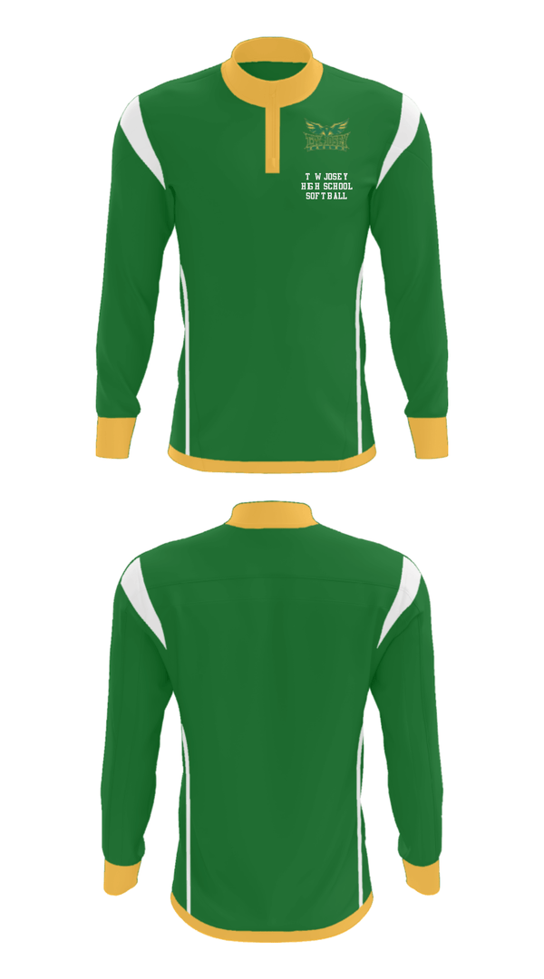Quarter Zip Jacket, T W Josey High School Softball, Softball, Teamtime, Team time, sublimation, custom sports apparel, team uniforms, spirit wear, spiritwear, sports uniforms, custom shirts, team store, custom team store, fundraiser sports, apparel fundraiser