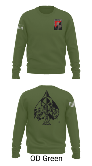 Crew Neck Sweatshirt, Dealer Company, 1/11 ACR, Army, Teamtime, Team time, sublimation, custom sports apparel, team uniforms, spirit wear, spiritwear, sports uniforms, custom shirts, team store, custom team store, fundraiser sports, apparel fundraiser