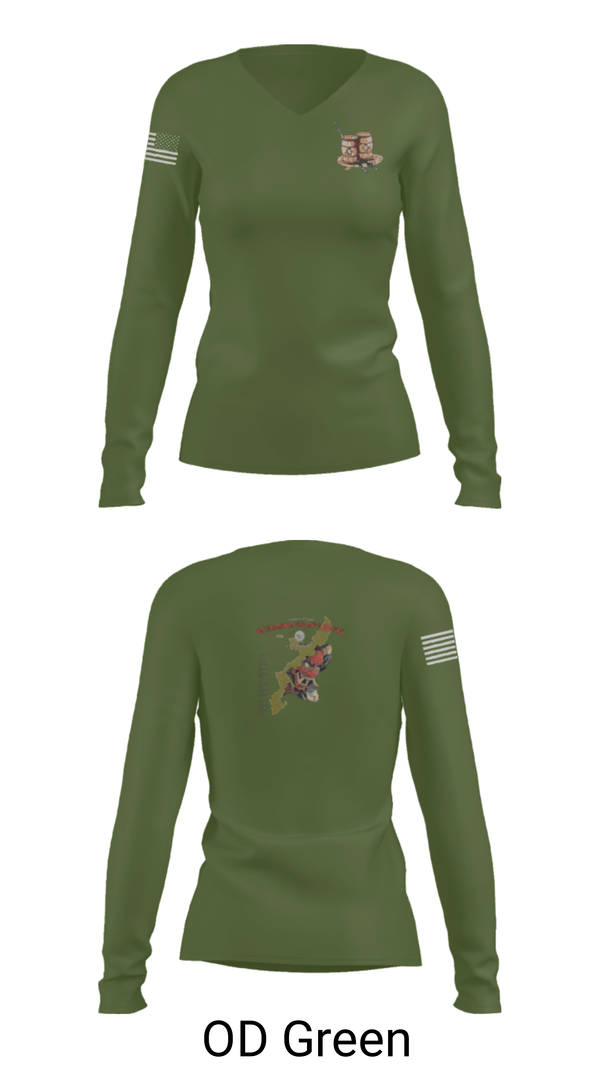 Womens Long Sleeve Vneck Shirt, 3rd G Co v2/8, Marines, Teamtime, Team time, sublimation, custom sports apparel, team uniforms, spirit wear, spiritwear, sports uniforms, custom shirts, team store, custom team store, fundraiser sports, apparel fundraiser