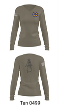 A Co 1/1-114th 36313026 Women's Long Sleeve V-neck Shirt - 77