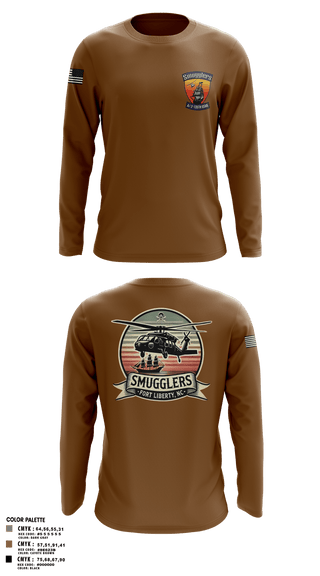 Long Sleeve Performance Shirt, A/2135th GSAB “SMUGGLERS”, Army, Teamtime, Team time, sublimation, custom sports apparel, team uniforms, spirit wear, spiritwear, sports uniforms, custom shirts, team store, custom team store, fundraiser sports, apparel fundraiser