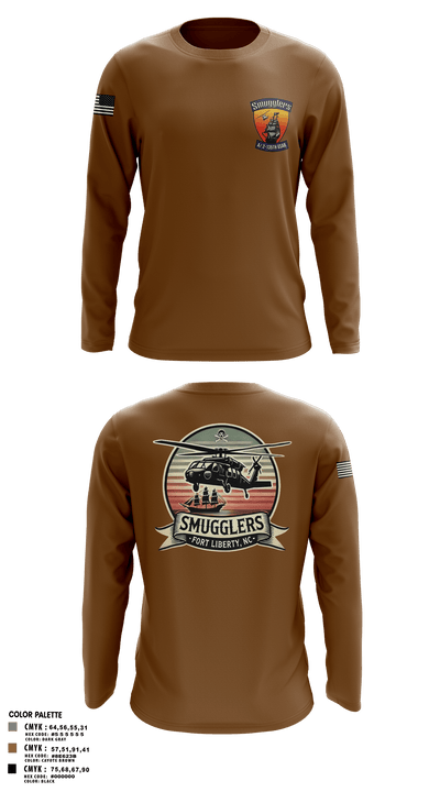 A/2135th GSAB “SMUGGLERS” 66831514 Long Sleeve Performance Shirt - 112