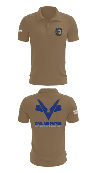 Short Sleeve Performance Polo, Sunlake High School Cadet Squadron, Air Force, Teamtime, Team time, sublimation, custom sports apparel, team uniforms, spirit wear, spiritwear, sports uniforms, custom shirts, team store, custom team store, fundraiser sports, apparel fundraiser