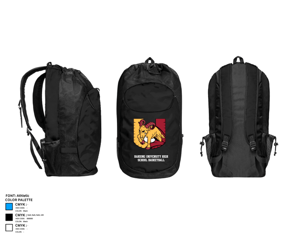 Gear Bag, Harding University High School Basketball, Men's Basketball, Teamtime, Team time, sublimation, custom sports apparel, team uniforms, spirit wear, spiritwear, sports uniforms, custom shirts, team store, custom team store, fundraiser sports, apparel fundraiser