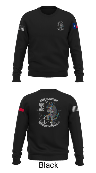 90th ASB B co 4Th Platoon 5922701 Crew Neck Sweatshirt - 25