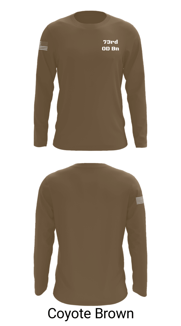 Long Sleeve Performance Shirt, 73rd OD Bn, Army, Teamtime, Team time, sublimation, custom sports apparel, team uniforms, spirit wear, spiritwear, sports uniforms, custom shirts, team store, custom team store, fundraiser sports, apparel fundraiser